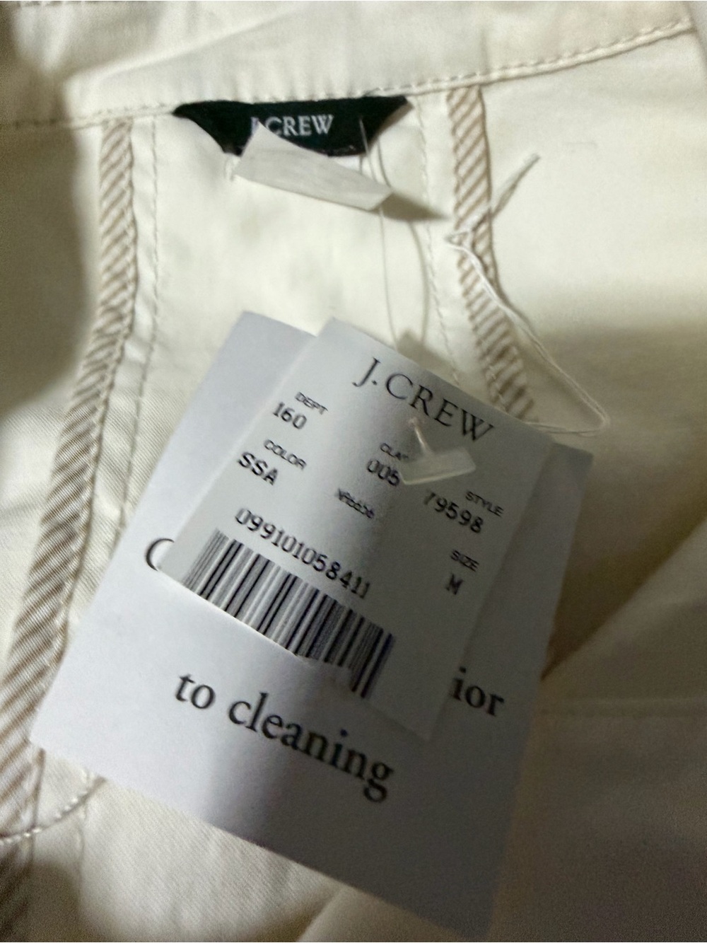J. Crew Cream Utility Jacket with Patch Pockets - Picture 5 of 6